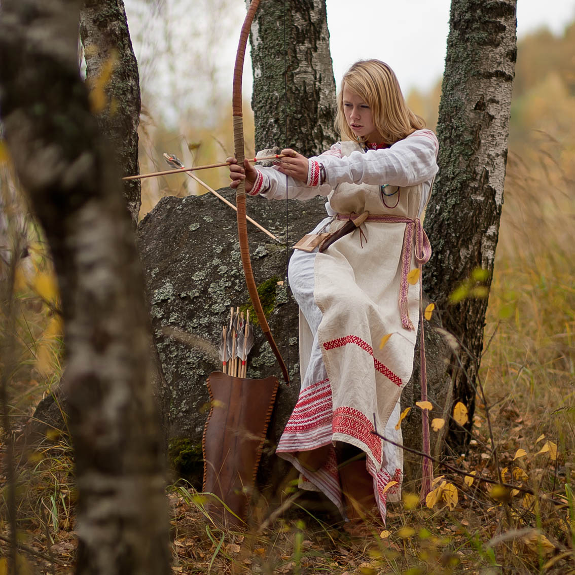 Sexy photo Girls in Slavic costumes in Jodhpur